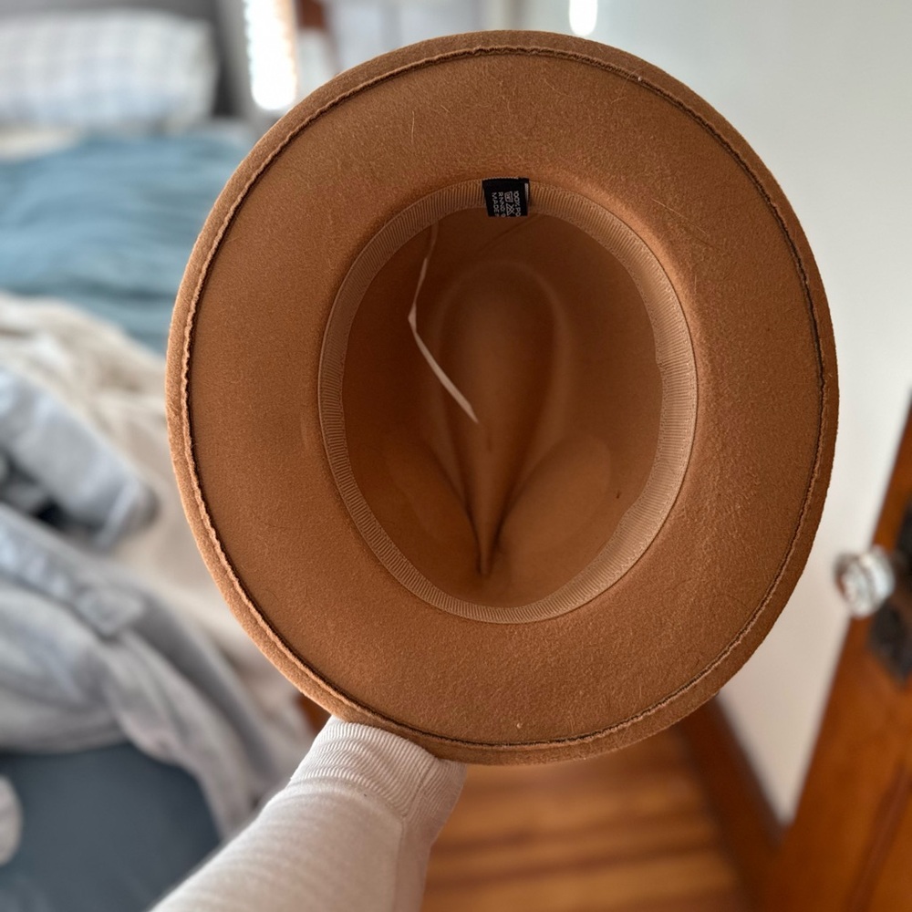 Stylish Tan Fedora Hat